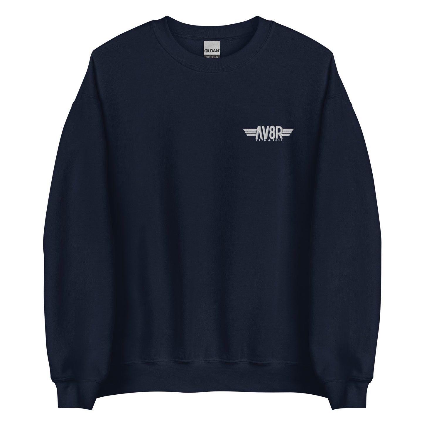 AV8R Embroidered Sweatshirt Navy Blue