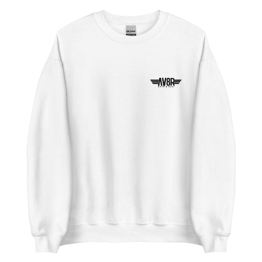 AV8R Embroidered Sweatshirt Cirrus White